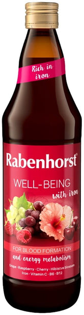 Mehrfruchtsaft mit Eisen und Vitamin C B6 B12 750 ml - RABENHORST - Biogo.de